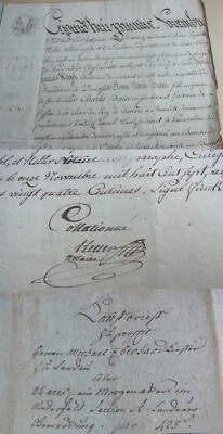 Französischer Kaufbrief LANDAU (Pfalz) 1807, Anne Marie BRAUN an Küfer EBERHARD - Bild 1 von 4