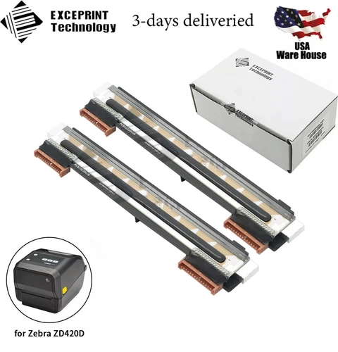 2X Printhead for Zebra ZD420D ZD620D Thermal Printer 300dpi P1080383-416