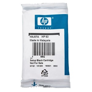hp 63 setup black cartridge