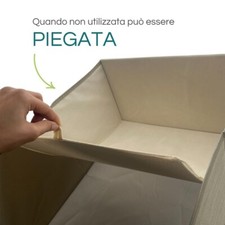 QY Contenitori Pieghevoli In Tessuto Con Stampa Chevron - 27x27x28 Cm, Confezione Da 6, Per Scaffali E Armadi - 2