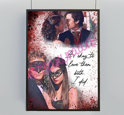 Katherine Pierce Kunstdruck Poster, The Vampire Diaries Print, TVD Damon Stefan