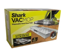 Shark VacMop Disposable Hard Floor Vacuum Mop Pad Refills 10 Count