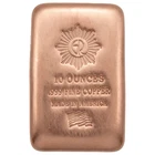 10 oz .999 Copper Brushed Cast Bar