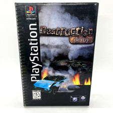 Destruction Derby Long Box PS1 (Sony PlayStation 1995) CIB w Manual, Reg Card
