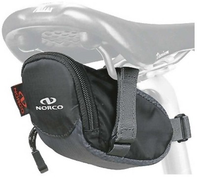 NORCO Fahrrad-Satteltasche OHIO ROAD MIDI Schwarz-Grau Reißverschluss
