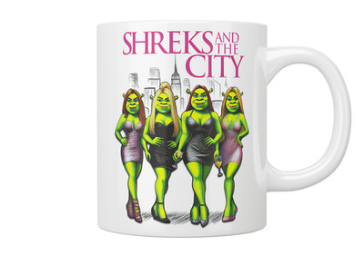 Shreks And The City Mug, Shrek Cup, Funny Mug, Ceramic Coffee Mug
