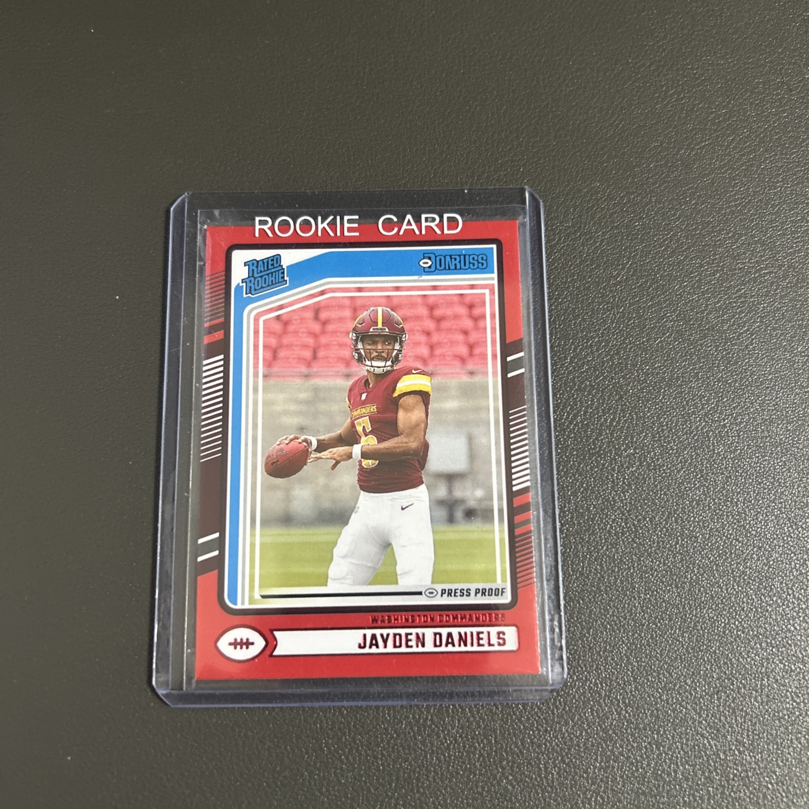 2024 Panini Donruss - Rated Rookie Jayden Daniels #389 Press Proof Red (RC)