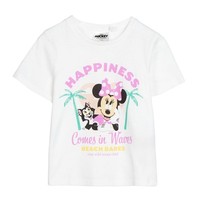 T-Shirt Kurzarm Single Jersey Minnie Bianco - 4 Anni