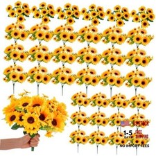 Bundles Artificial Sunflowers Bouquets Bulk for Wedding 12 36 7 and 13 Head