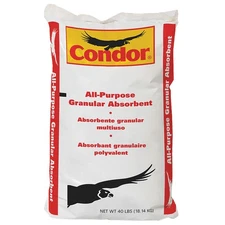 CONDOR 35UX86 Granular Clay Floor Absorbent,40 lb.,Bag 35UX86