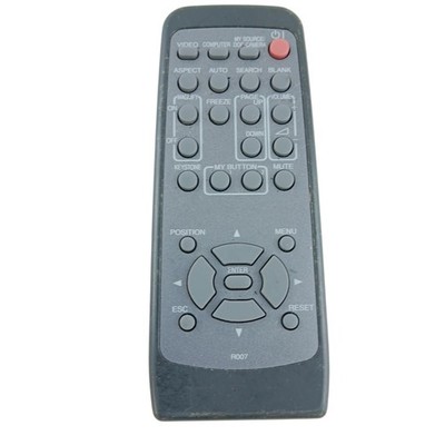 Projector Remote Control R007 Black Replacement Video Computer Keystone Wireless