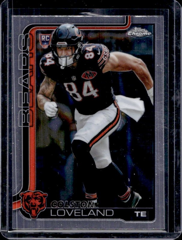 2025 Topps Chrome Colston Loveland RC #345 Bears Rookie