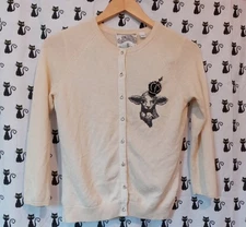 Y2k Gwen Stefani L.A.M.B cardigan rhinestone button lamb and crown size P