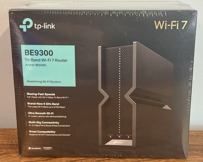 New Sealed TP-Link Archer BE9300 Tri-Band WiFi 7  Wireless Router Black