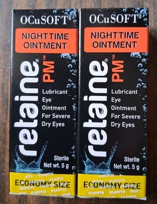 TWO (2) - OCuSOFT RETAINE PM Nighttime Ointment 5g Old Stock