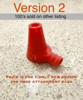 TESTO KANE TPI FLUE ANALYSER ADAPTOR 90 ANGLE PROBE CONE TEST GAS BOILER FOR 6MM