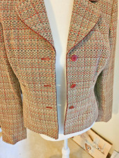 Vintage Women's Clairborne Tweed Jacket - Size 6 -Chanel Vibes