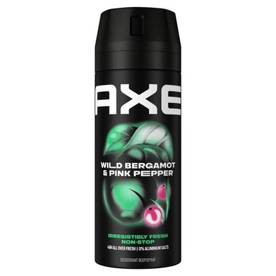 36,61 /L- 6x AXE Men Deodorant Spray ''Wild Fresh Bergamot & Pink Pepper''- 150 ml