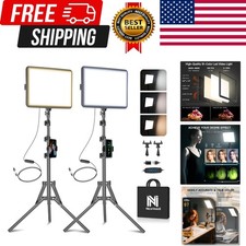 2-Pack LED Video Light Kit, Studio Light, 2800-6500K Dimmable Photography Lig...