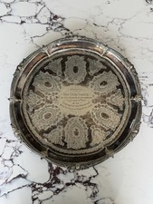 Antico vassoio grande Walker & Hall Sheffield A1 placcato argento 