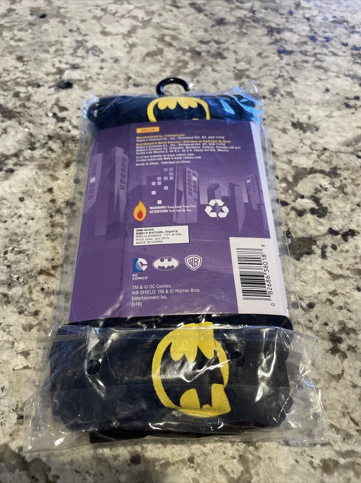 DC Comics Batgirl Tights Adult OSFM Halloween Costume Accessory Cosplay New - Image 2 of 3