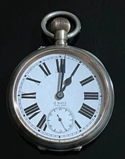 Large  Goliath 8 Day Pocket Watch By Omega