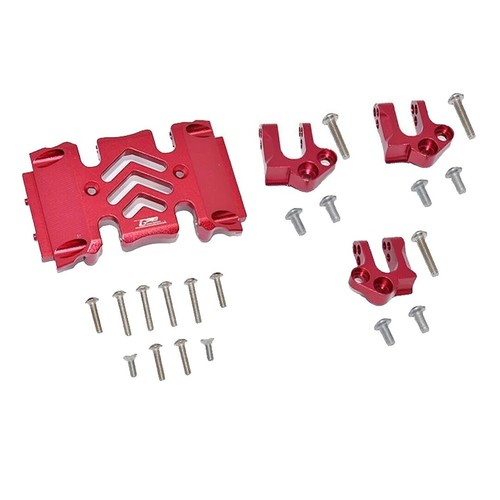 GPM Set Bracci In Alluminio 7075-T6 Per Axial SCX30 – Front & Rear Link Per Ford Bronco AXI-2048 E Jeep Wrangler AXI-2261 (Nero, CNC)