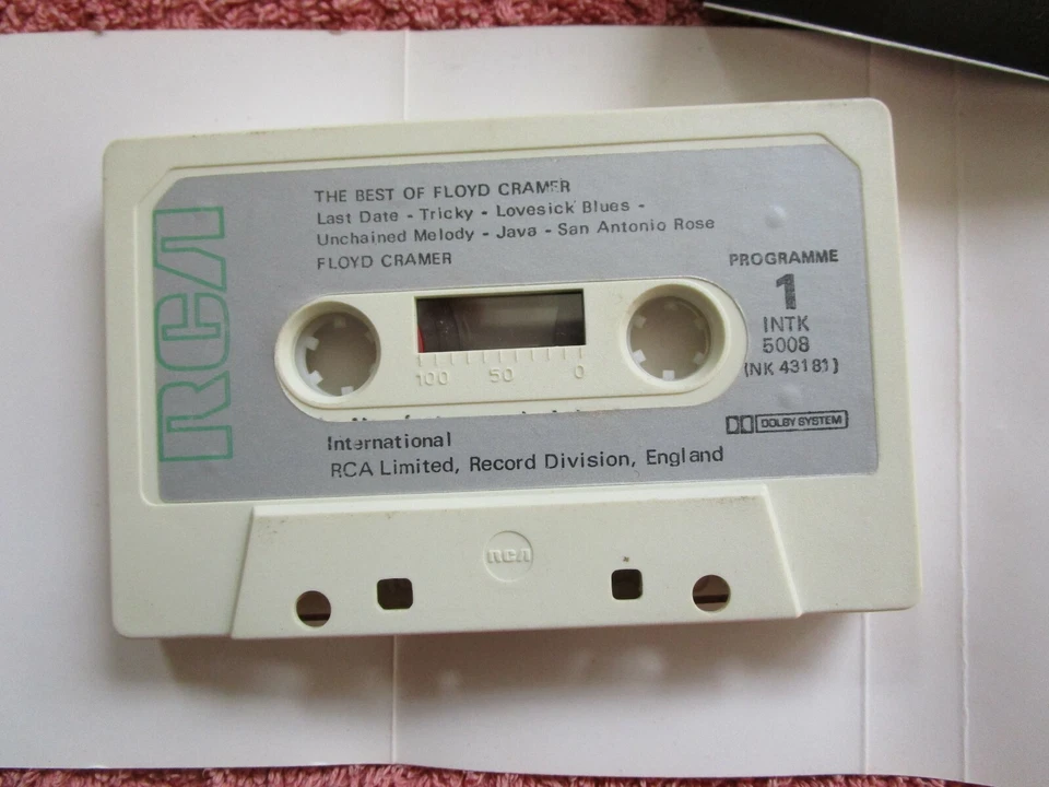 Floyd Cramer ‎– The Best Of Floyd Cramer  RCA International Tape Cassette Album - Image 4 of 4