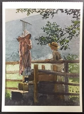 Spring by Winslow Harper Oversized Art Postcard Unposted