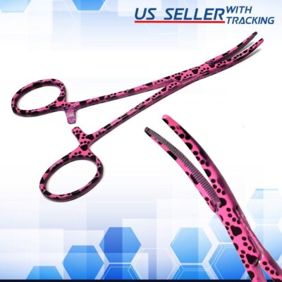 5.5'' Premium Quality Fishing Curved Hemostat Forceps Locking Clamps Stainless
