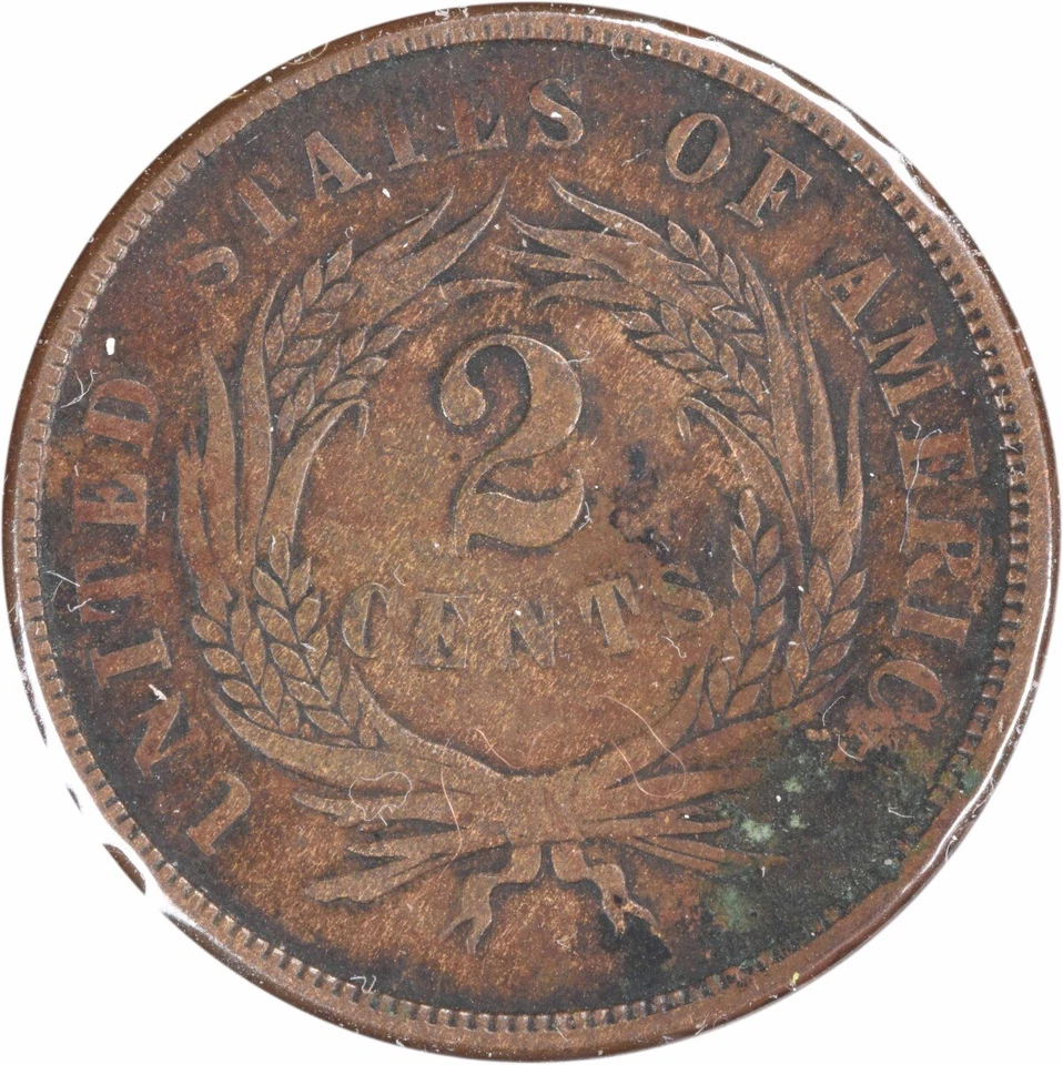 1867 Two Cent Piece DDO FS-101 VF Uncertified #138 - Image 2 of 2