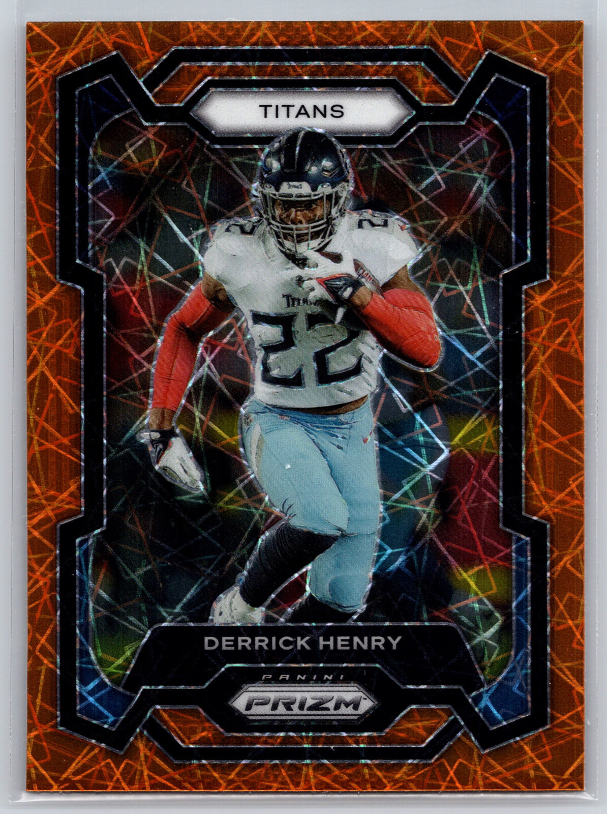 DERRICK HENRY Orange LAZER Prizm 2023 Panini PRIZM #284