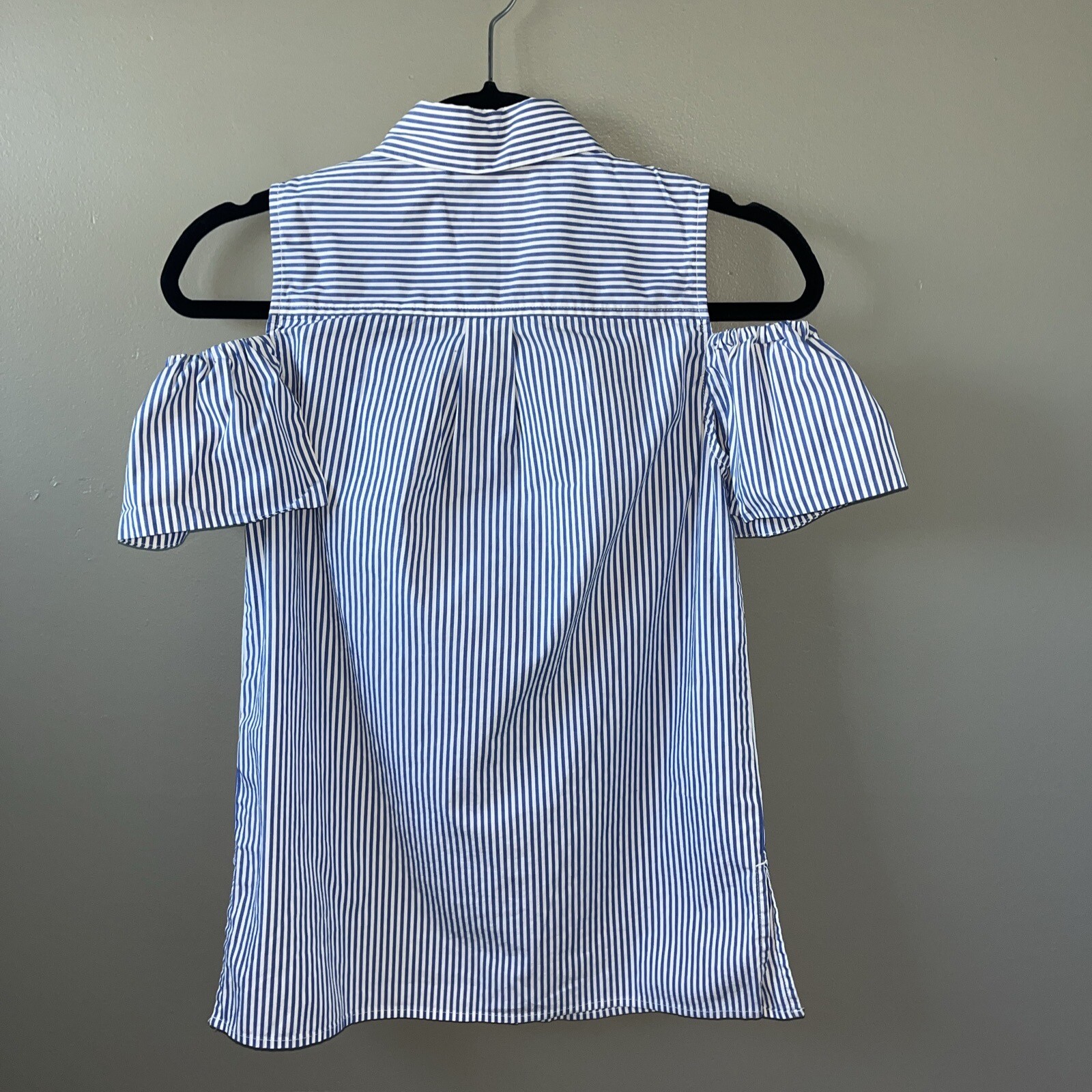 Michael Kors Ruffle Button Down Blouse Womens XXS… - image 5