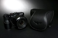 Genuine real Leather Full Camera Case bag cover for Canon G3X G3 X 24-600mm B