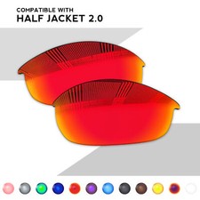 Wholesale POLARIZED Replacement Lens for-Oakley Half Jacket 2.0 OO9144 Sunglass