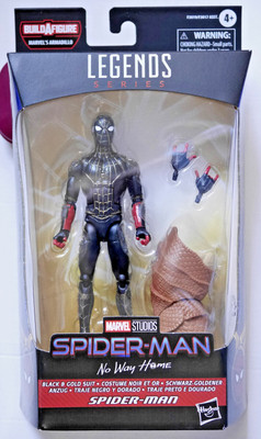 2020 Marvel Legends Spider-Man Black & Gold Suit (No Way Home), Hasbro 