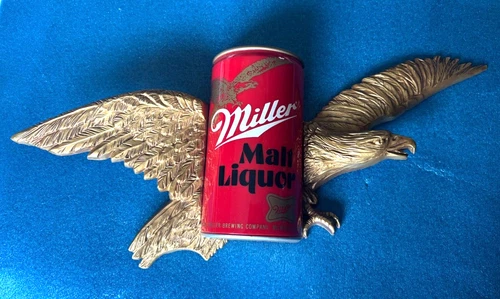 SWEET Vintage Miller Malt Liquor Eagle Can Beer Plaque Sign Milwaukee Wisconsin