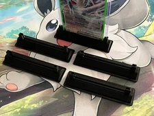 C - 3D Toploader Trading Card Stand Holder Black Set of 5 - Pokemon