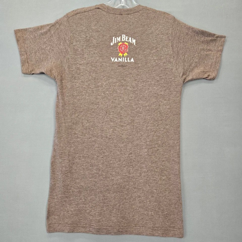 Camisa Jim Beam Vainilla Bourbon Hombre Talla S Marrón Brezo Gráfico Manga Corta Top Foto 2 de 4