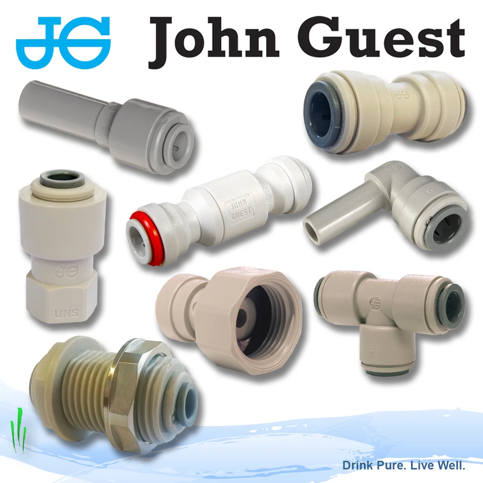 John Guest 3/8" Push Fit fittings drinks, Dispense, Ro Units, Brewery