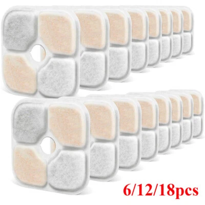 6/12/18x - für Catit PIXI Trinkbrunnenfilter-Ersatzfilter für 43717 Trinkbrunnen