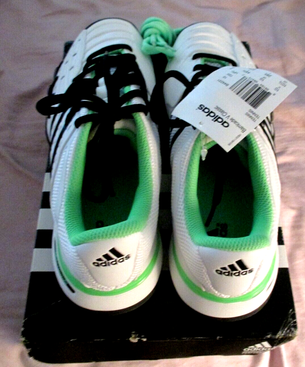 adidas gazelle silver green womens Women`s Stella McCartney Adidas Barricade Tennis Shoes Footwear White  40  Love Lifestyle