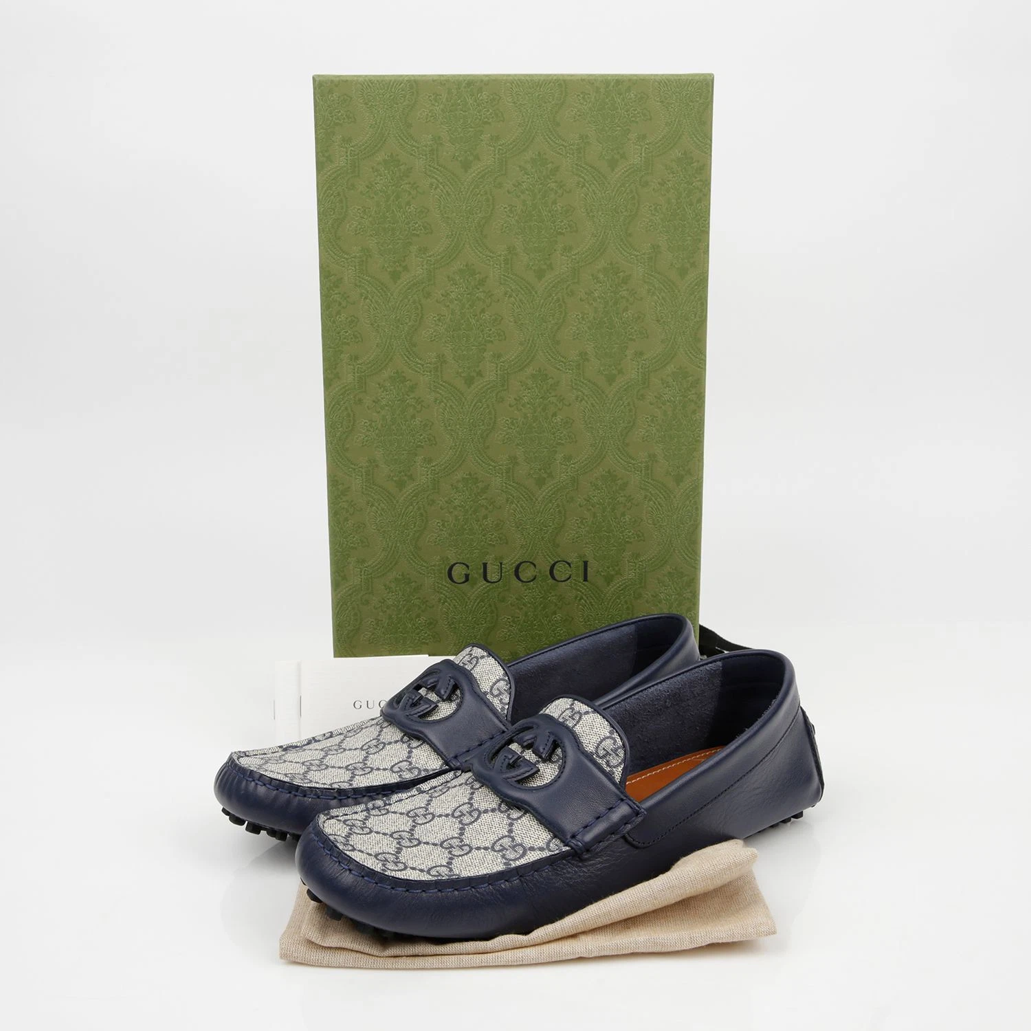 Mocassins de conduite imbriqués Gucci taille 8,5   730148