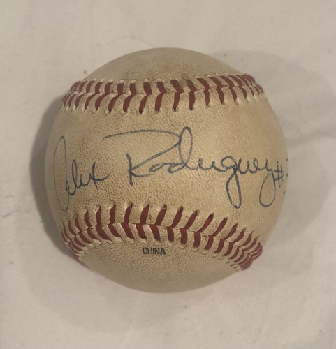 Alex Rodriguez Game Used Signed PCL Baseball Mariners Rookie Auto Rare