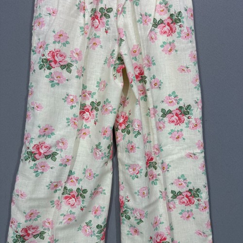 VTG 70s Floral Print Wide Leg Bell Bottom Pants Sears Jr Bazaar 25" XS Belted - Picture 12 of 17