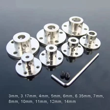 3mm-14mm Steel Flange Rigid Shaft Coupling Coupler Collar Motor Joint Connector