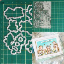 Little Bear Metal Cutting Dies Stamp Scrapbooking Paper Crafts Embossing Stencil