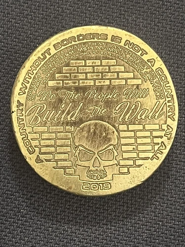 2019 BUILD THE WALL MAGA 2  OZ 999 SILVER ROUND, DEPLORABLES, NO LONGER MADE