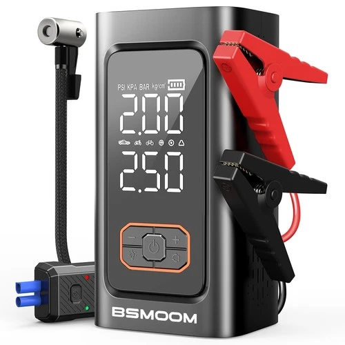 7000A Car Jump Starter with Air Compressor Battery Pack Charger Tire Inflator