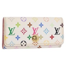 LOUIS VUITTON Monogram Multicolor Multicles 4 Key Case White M93731 Auth 153417